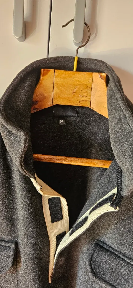 Felpa uomo tg. XL grigia caldissima