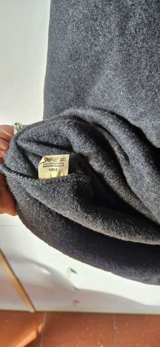 Felpa uomo tg. XL grigia caldissima