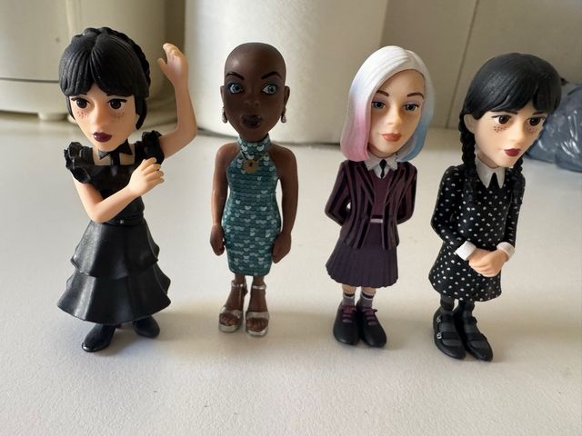 Figuras Minix Wednesday x4