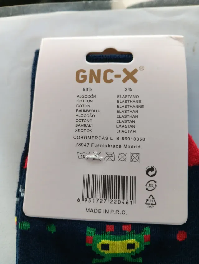 Calcetines GNC-X Arcade Talla 40