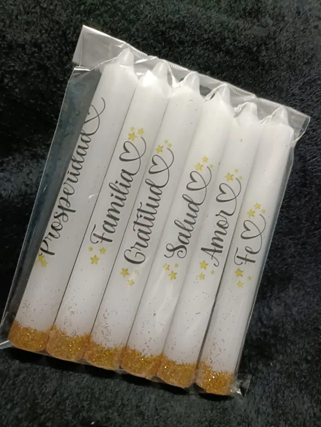 Velas de Navidad 17cm de alto por 2cm