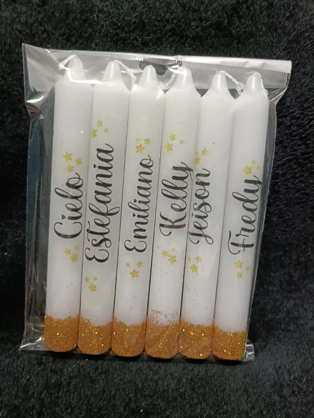 Velas de Navidad 17cm de alto por 2cm