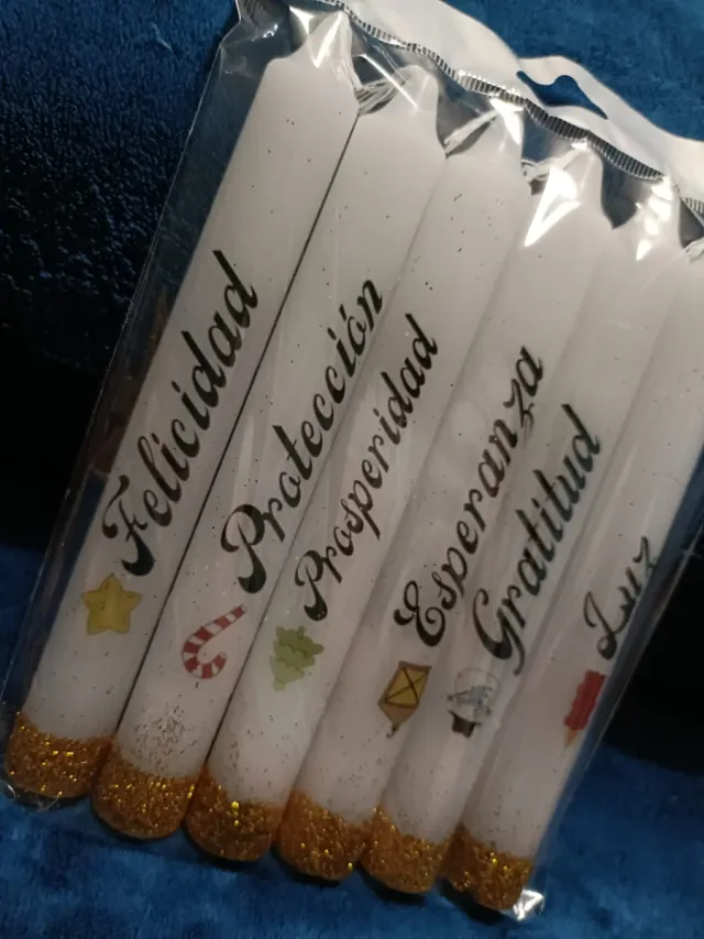 Velas de Navidad 17cm de alto por 2cm