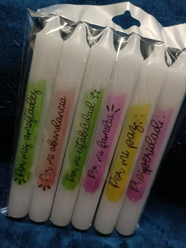 Velas de Navidad 17cm de alto por 2cm