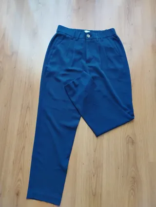 Pantalón de pinzas azul