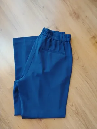 Pantalón de pinzas azul