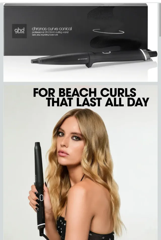 Rizador GHD Chronos Curve Conical Barril Cónico 28