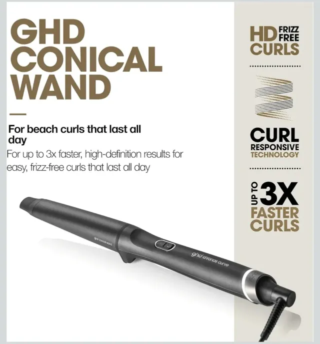 Rizador GHD Chronos Curve Conical Barril Cónico 28