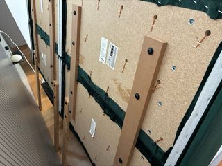 Cabecero Queen terciopelo verde sin usar