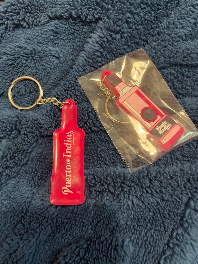 Llavero Botella Puerto Indias