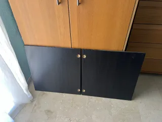 Puertas Besta Madera Marrón y Negro 60x64 cm.