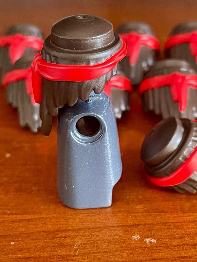 Lote 10 Pelucas Cabeza Pirata Playmobil