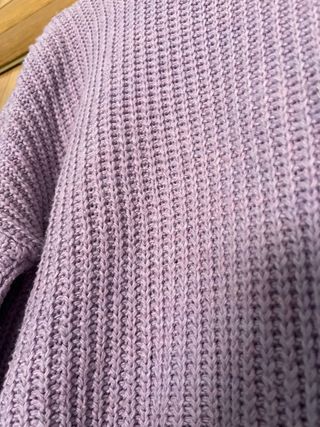 Jersey de punto morado talla única
