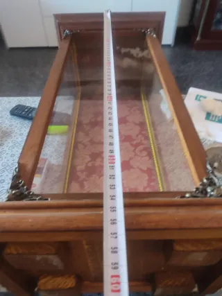 Vitrina Capilla Madera y Cristal