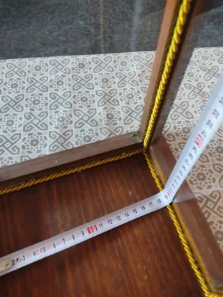 Vitrina Capilla Madera y Cristal