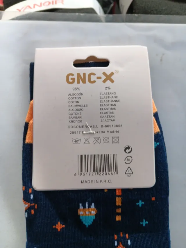 Calcetines GNC-X Arcade Algodón Talla 35-40