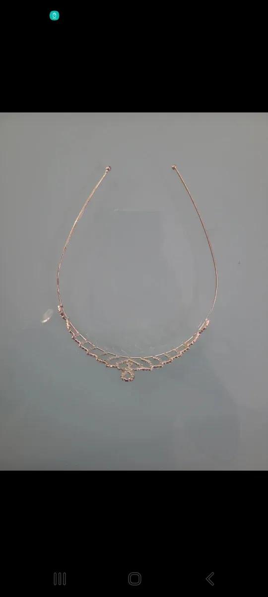 Diadema Tiara Argento Brillante