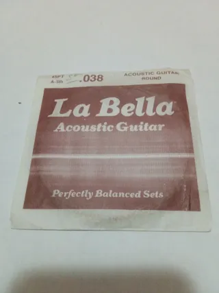 Cuerdas La Bella Acoustic Guitar .038