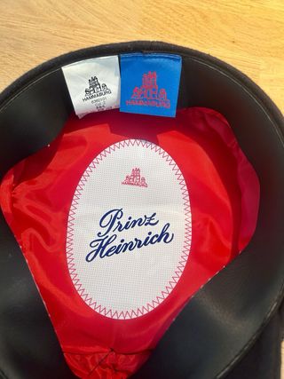 Gorra marinero Hammaburg azul y dorada, talla 59/L