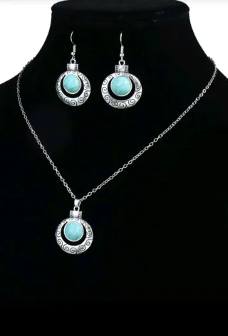 Conjunto joya turquesa