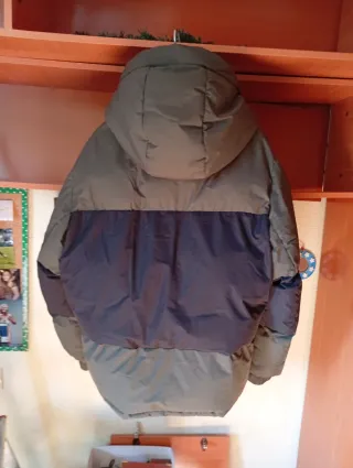 Chaqueta de Plumas Beisbolera Verde