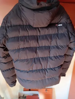 Chaqueta de Plumas Beisbolera Verde