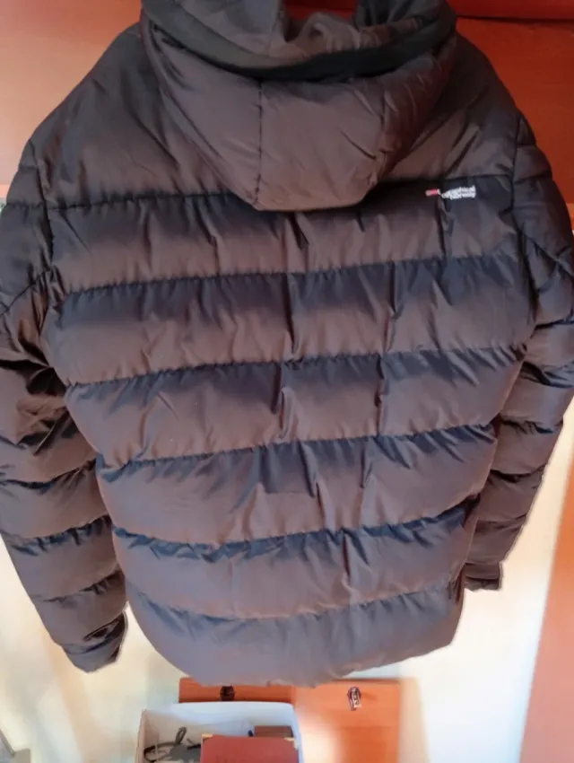 Chaqueta de Plumas Beisbolera Verde