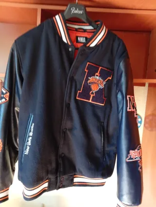 Chaqueta de Plumas Beisbolera Verde