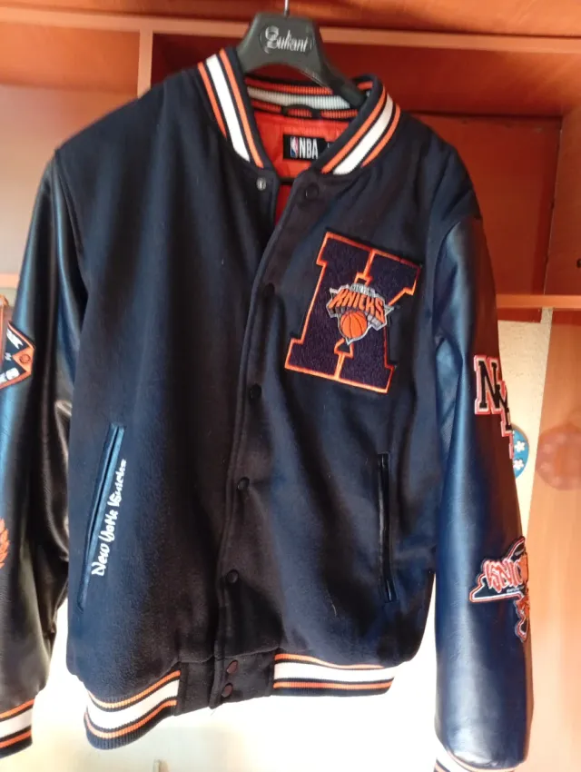 Chaqueta de Plumas Beisbolera Verde