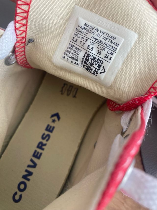 Converse All Star Rojas Talla 38