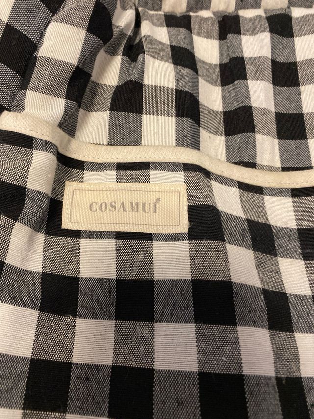 Saco y bolsa Cosamui a cuadros