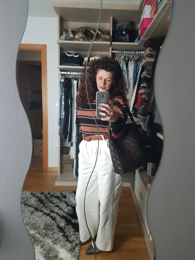 Pantalón de pinzas jeans