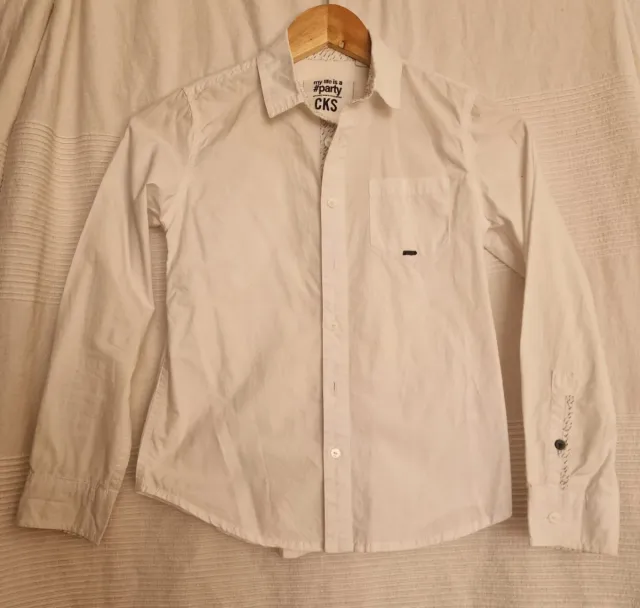 Camisa blanca niño, talla 10