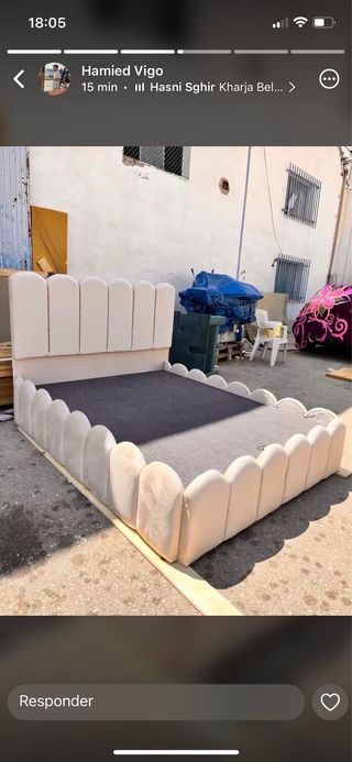 Cabeceros de cama de tela a cuadros