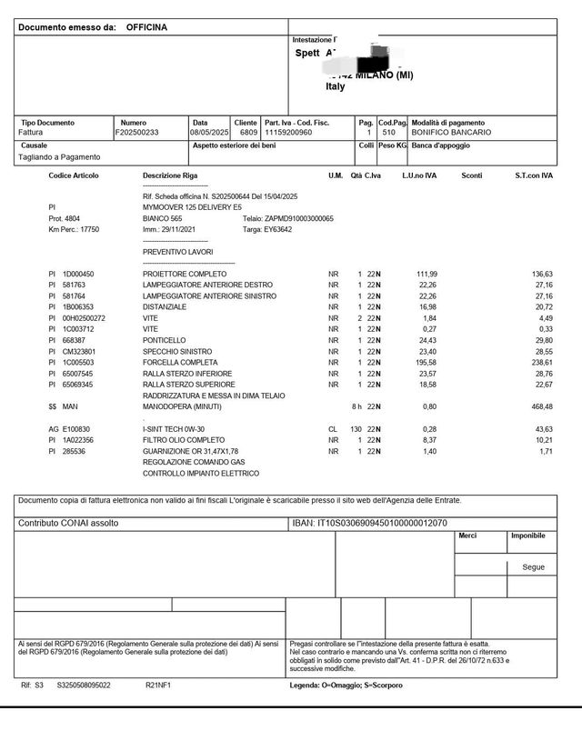 Piaggio MyMoover 125 cc