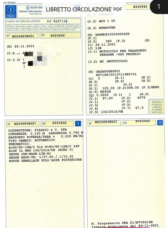 Piaggio MyMoover 125 cc