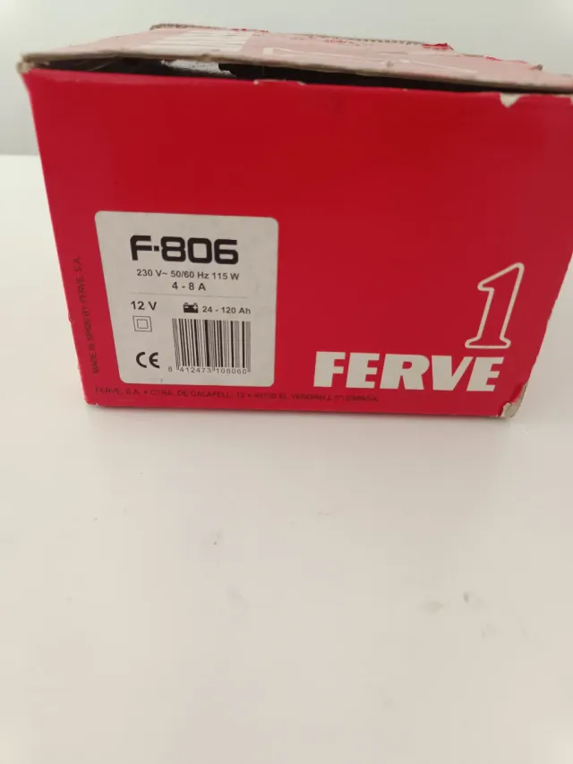 Cargador Baterías Ferve F-806 12V