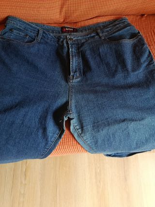 Pantalón pirata vaquero ZENGYANG azul