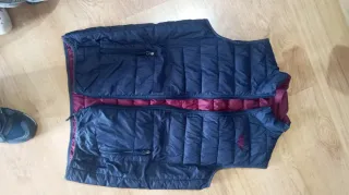 Chaleco reversible azul y rojo Talla L