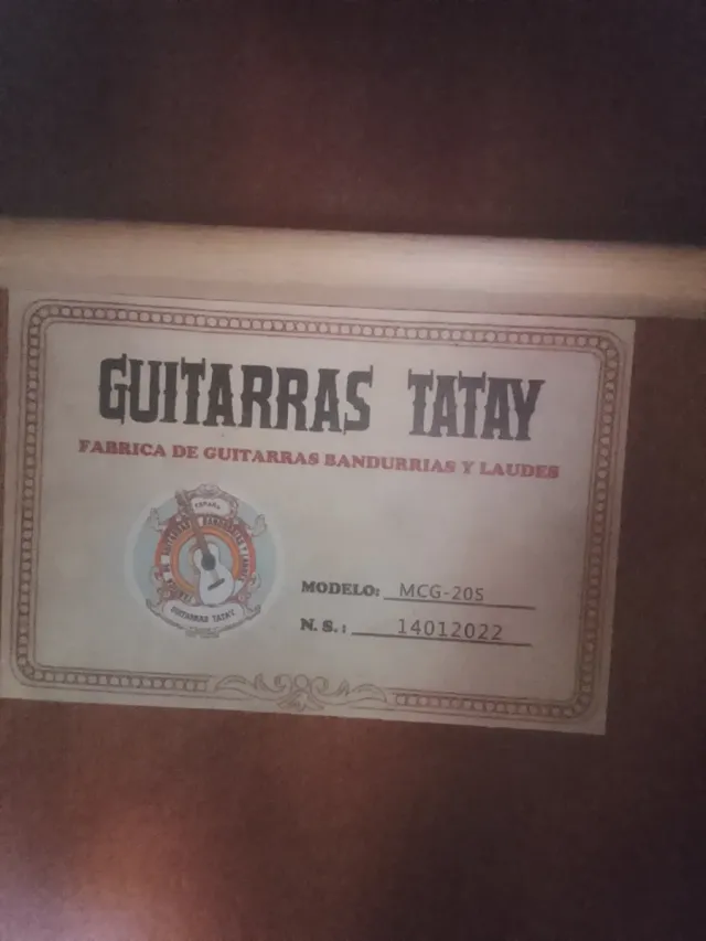 Guitarra Salon Musical Negra / Marrón