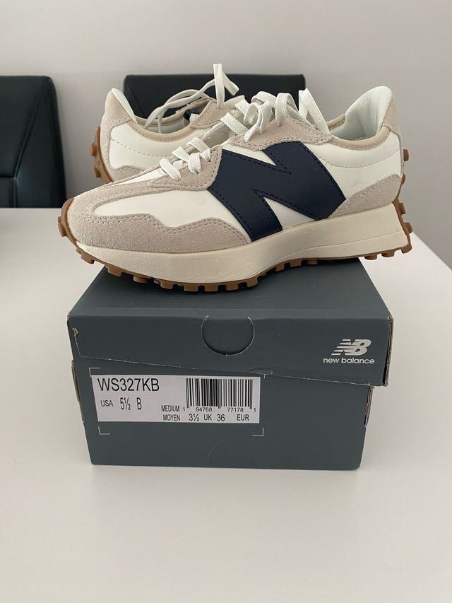 Zapatillas New Balance WS327KB Beige/Azul/Blanco T