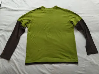 Camiseta EM2C manga larga verde y marrón Talla M