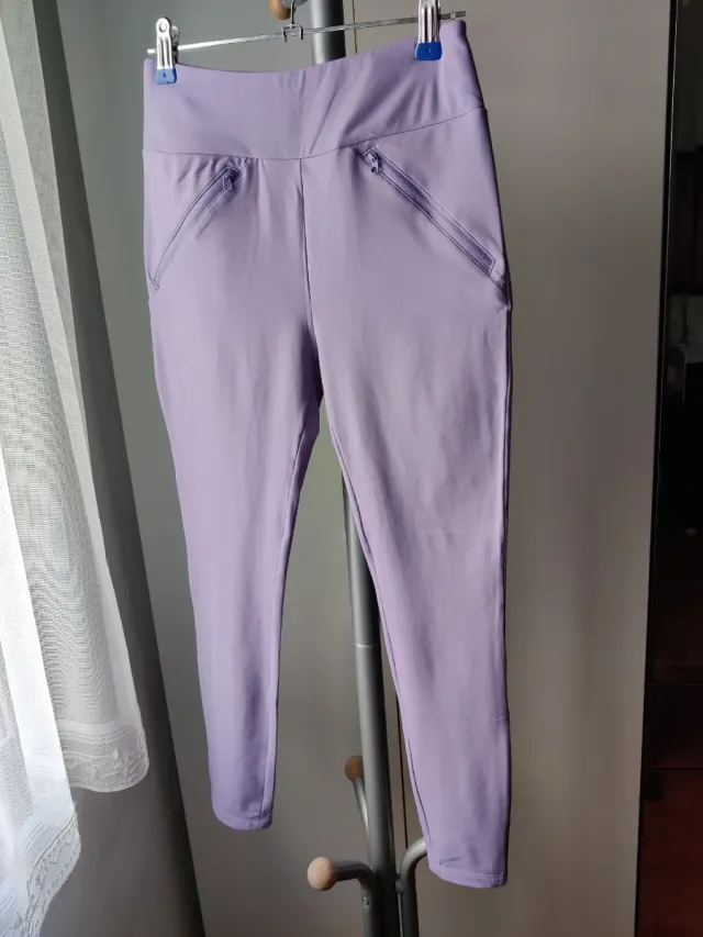 Mallas deportivas lila Talla S