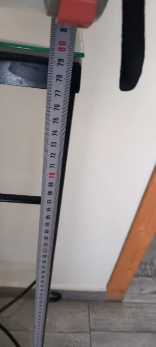 Mesita de pasillo cristal y metal