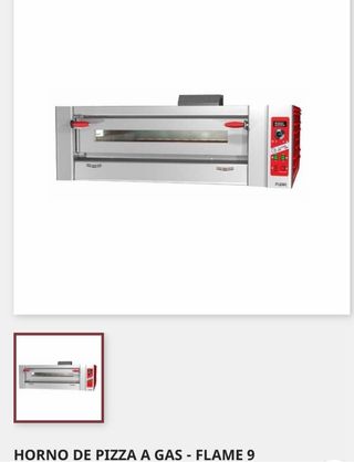 Horno de pizza a gas natural