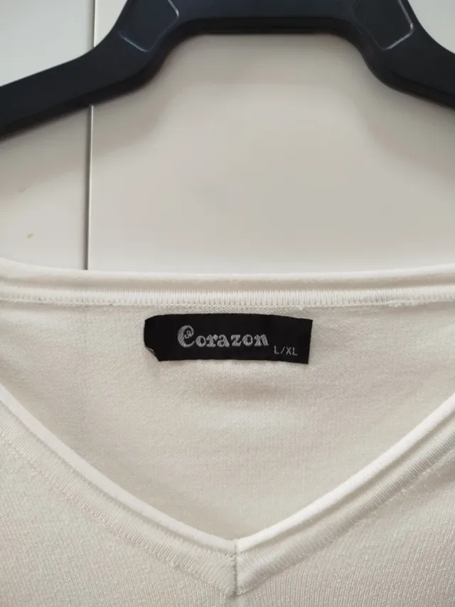 Jersey fino blanco talla L
