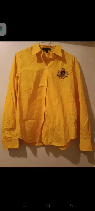 Camicia Ralph Lauren donna gialla taglia M