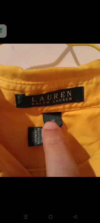 Camicia Ralph Lauren donna gialla taglia M