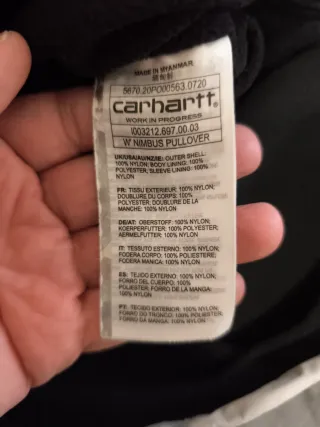 Chaqueta Carhartt Nimbus W Gris