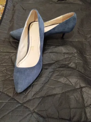 Zapatos de tacón azul